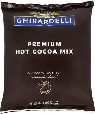 Ghirardelli Chocolate - Premium Hot Cocoa 2 lb pouch with Ghirardelli Stamped Barista Spoon