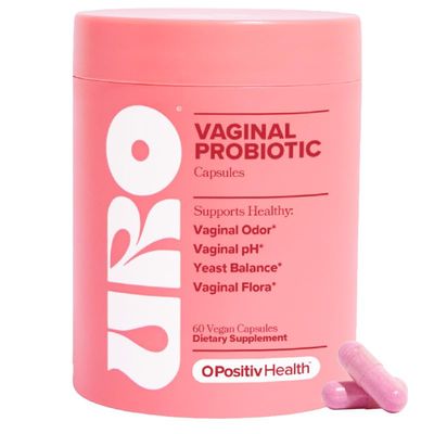 O Positiv URO Vaginal Probiotics for Women pH Balance with Prebiotics Lactobacillus Probiotic Blend - Vaginal Health Supplement - Promote Healthy Vaginal Odor Vaginal Flora, 60 Count Pack of 1