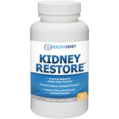 Kidney Restore: Kidney Health Supplement, Kidney Cleanse Detox Repair Formula by Renal Expert wTransplant, Fast Detox Flush wRenal Vitamins Support Normal Function 30 caps