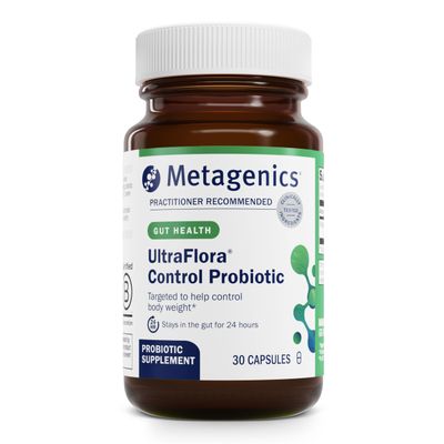 Metagenics UltraFlora Control Probiotic - Daily Probiotic Supplement to Help Support Healthy Body Weight Regulation - 30 Servings