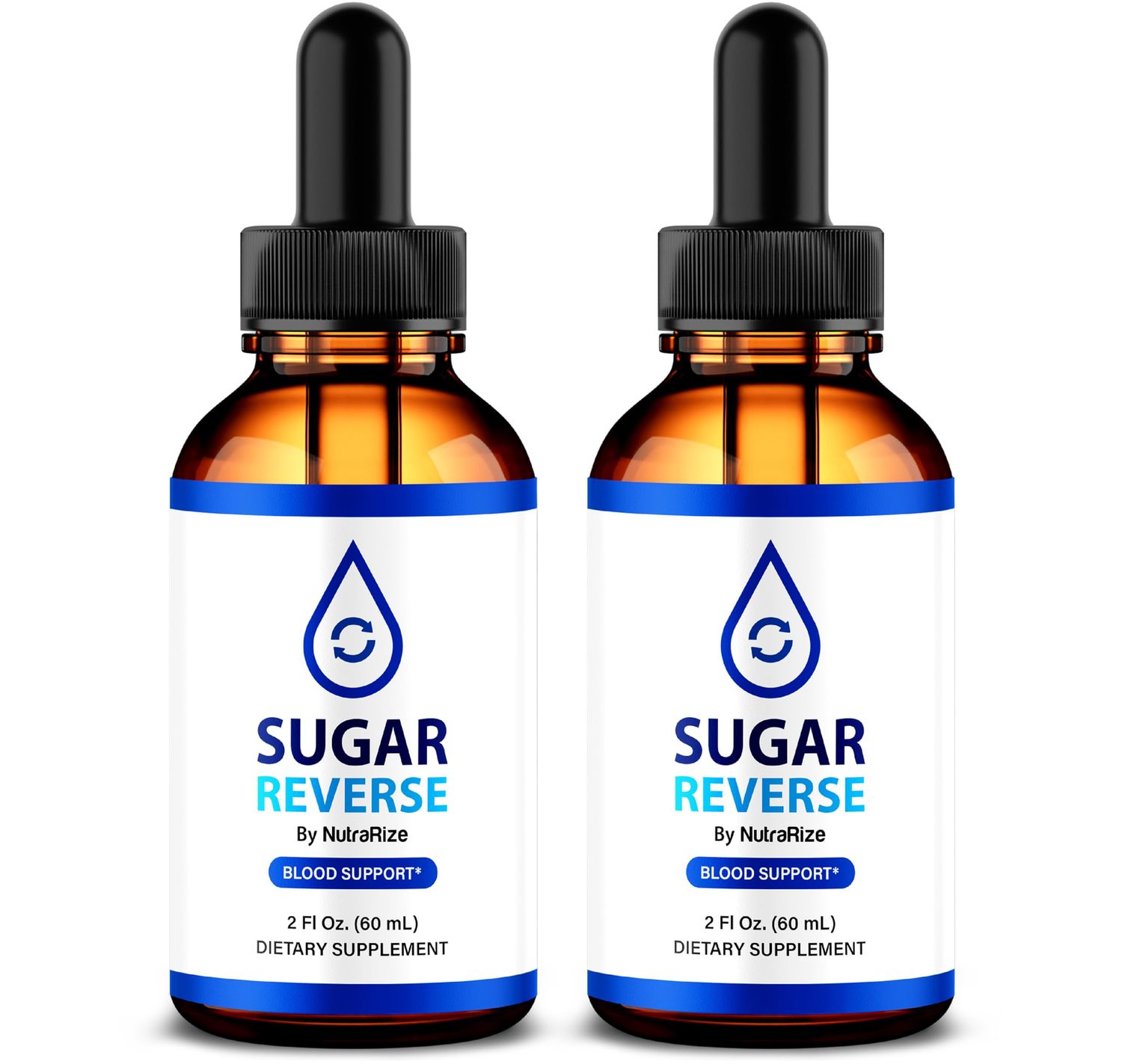 2 Pack Sugar Reverse Drops - Natural Way to Maintain Health, Organic Formula to Support Healthy Lifestyle, Sugar Reverse Drops Premium Nutrition, SugarReverse En Gotas 60 Servings