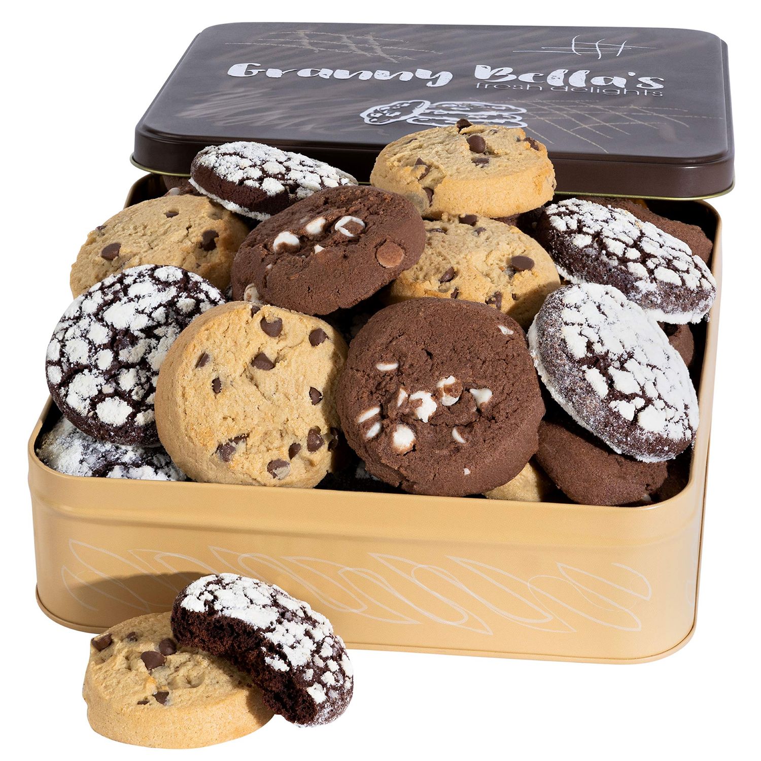 Easter Gift Basket, Granny Bellas Chocolate Cookie Gifts for Mothers Day, Assorted Chocolates Spring Candy Treats Baskets for Mom, Him, Her, Friends Delivery