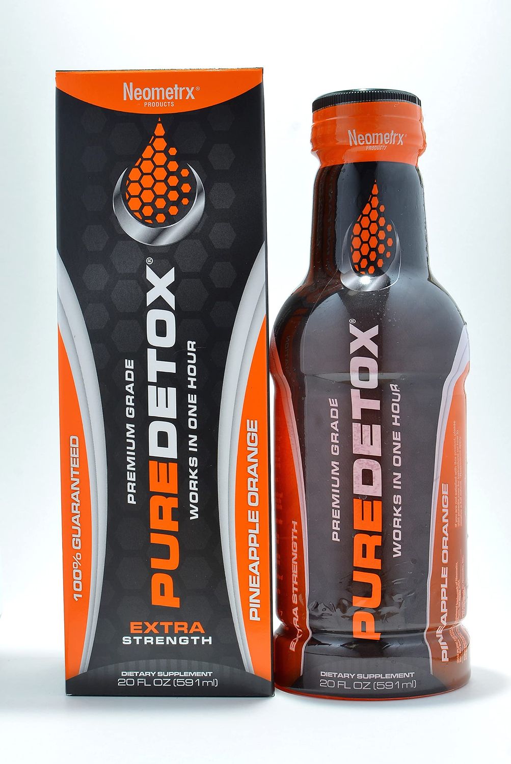 Detox Pure Neometrx Same-Day Extra Strength Detox Drink, Pineapple Orange Flavor, 20 Fl Oz