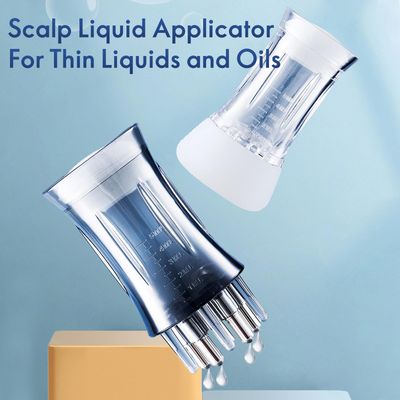 2 Pcs Scalp Oil Applicator-Minoxidil Applicator-Scalp Massager-Quick Even Apply-Scale Mark-Easy to Clean-Mini PortableClearBlue