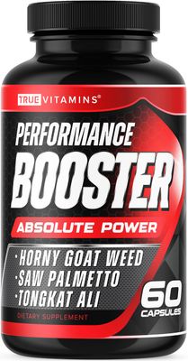 Testosterone Booster Supplement for Men - Performance Test Boost - Male Enhancing Enlargement Pills - Enhance Energy, Endurance, Stamina, Strength, Drive Muscle Growth - 60 Capsules - 30 Servings