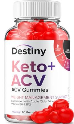 Destiny Keto ACV Gummies - Advanced Formula Destiny Keto Plus ACV Gummies, Weight Management,Destiny ACV Dietary Supplement Men Women 60 Gummies