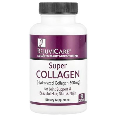 Rejuvicare Super Collagen Capsules for Beauty, Healthy Joints, Hair, Skin, Nails, 90 Servings, Multi, N8745