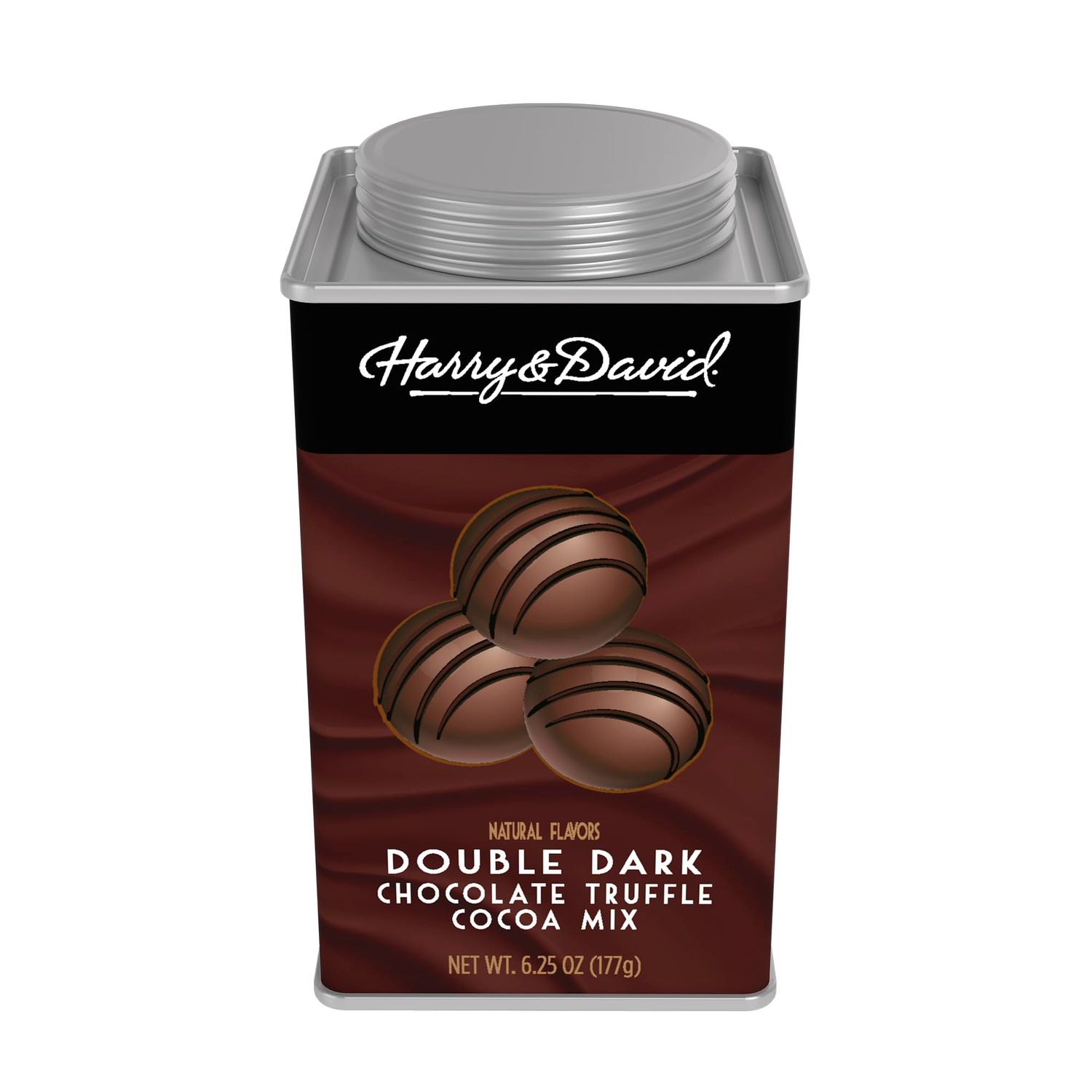 Harry David Truffle Cocoa Mix, Dark Double Chocolate, 6.25 Ounce
