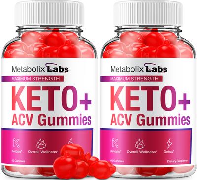 2 Pack Metabolix Labs Keto ACV Gummies - Advanced Formula Metabolix Keto Plus Weight Management ACV Gummies Apple Cider Vinegar Metabolix ACV Dietary Supplement Men Women 120 Gummies