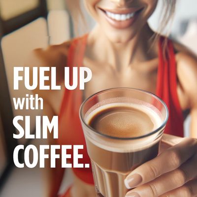 VitaCup Slim Instant Coffee Packets, with Garcinia, Fiber, B Vitamins, Bold Smooth, Medium Dark Roast, 100 Arabica Coffee in Single Serve Sticks, 24 Ct
