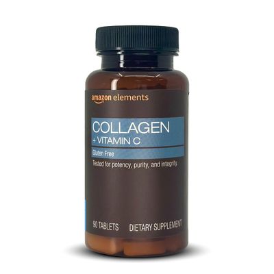 Amazon Elements Collagen Peptides Vitamin C, 2500 mg Collagen Peptides per Serving, 90 Tablets, 1 Month Supply