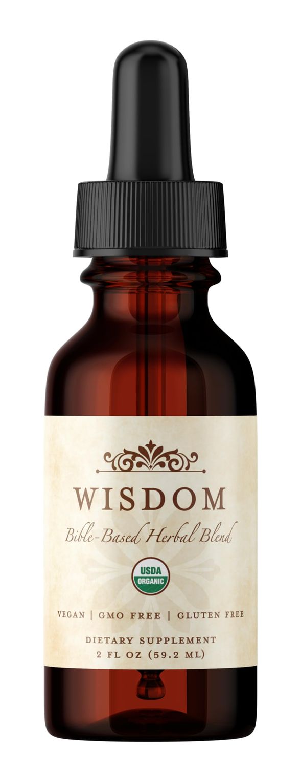 Wisdom Nutrition Biblical Herbs Supplement - 8 Potent Herbs for Energy, Detox Mental Clarity - 2 Fl Oz