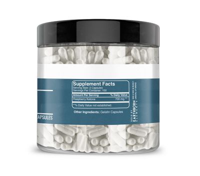 Earthborn Elements Raspberry Ketones 200 Capsules, Pure Undiluted, No Additives