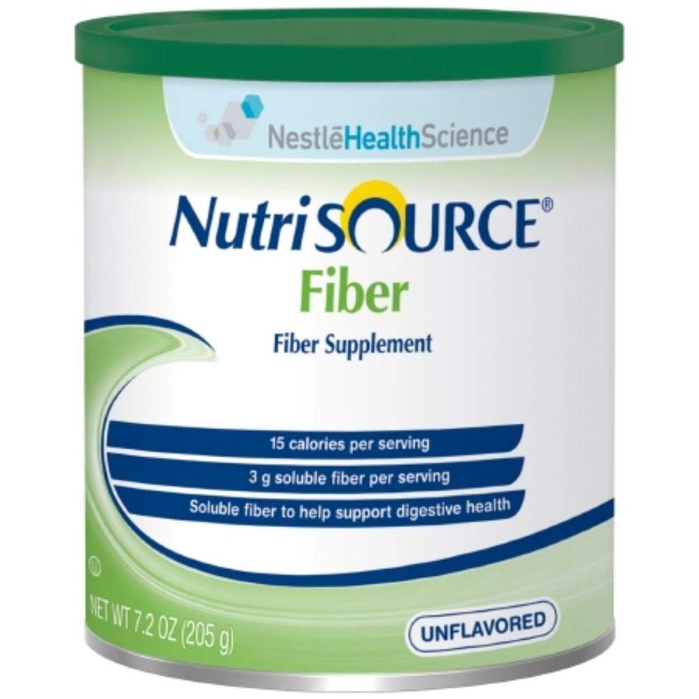 NutriSOURCE Fiber Supplement Powder-Flavor Unflavored Calories 15 1 tbsp 4 g Style Powder Packaging 7.2 oz 205 g Can - Case of 4