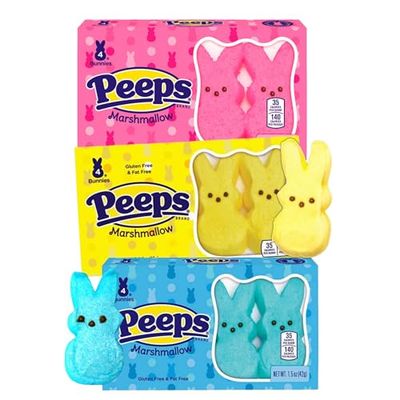 Needzo Marshmallow Easter Candy Bunnies Variety Mix Basket Stuffers Pack of 3 1.5 Ounce Each
