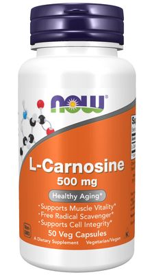 Now Foods L-Carnosine 500 mg - 50 Vcaps 3 Pack