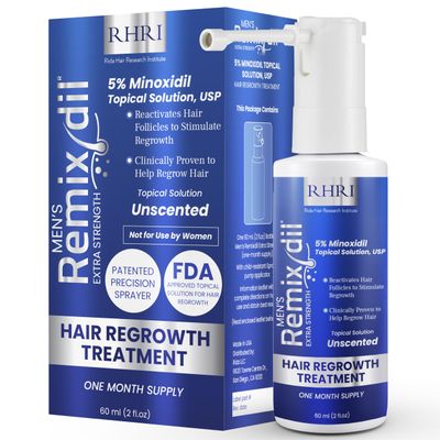 Minoxidil for Men 5 Minoxidil Hair Regrowth Treatment Unscented, Clinically Proven for Thinning Hair Regrowth Follicle Reactivation Hair Loss Treatments For Men- 60 ml