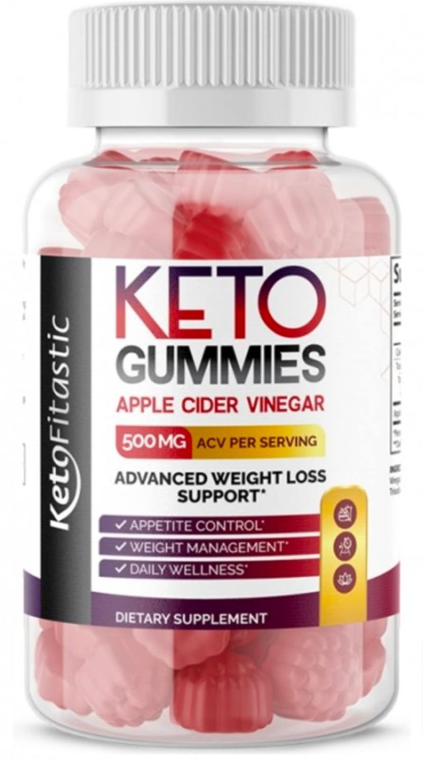 Zonata Ketofitastic Gummies, Keto Fitastic ACV Gummies, 60 Count Pack of 1