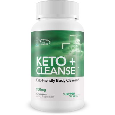 Pro Divinity Labs KETO CLEANSE - Premium Keto Friendly Body Cleanser with Plant Based Ingredients to Promote Whole Body Health - Support Reduced Bloating Gut Health with Additional Probiotics