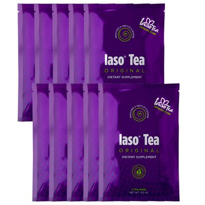 Iaso Brew Tea Original - TLC Cleansing Tea Refreshing Drink Formula for Balanced Lifestyle - 20 Convenient Sachets 10 Pack