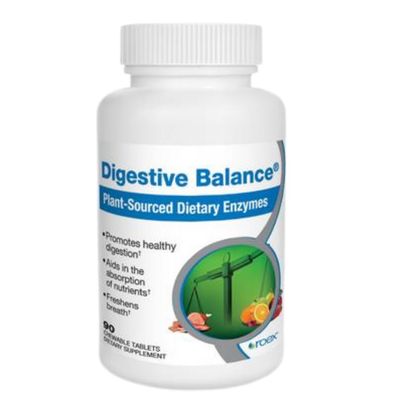 Roex Vitamins Digestive Balance Absorbs Nutrients Dietary Supplement Chewable Tablets 90 Count