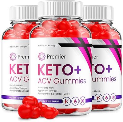 3 Pack Premier Keto ACV Gummies - Advanced Formula Premiere Keto Plus ACV Gummies Apple Cider Vinegar Premier ACV Dietary Supplement Reviews Men Women 180 Gummies