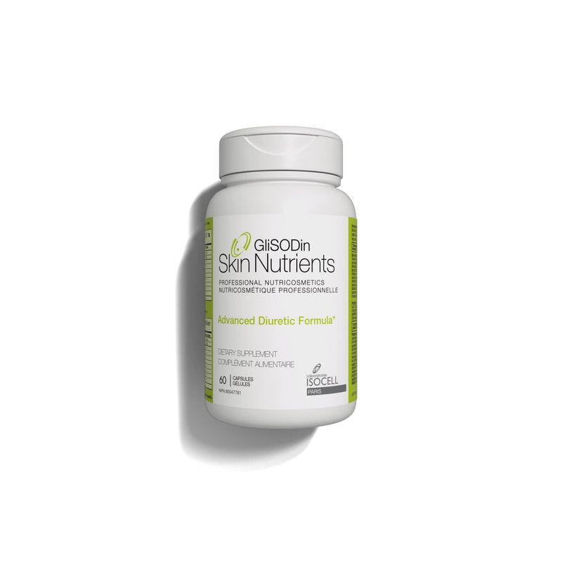 Glisodin Diuretic - Nutraceutical enhances Natural Drainage to Reduce The Swelling associated with Fluid Retention - Has Purification Properties That Assist in eliminating toxins - 60 Capsules