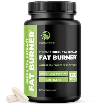 Green Tea Weight Loss Pills for Women Men 45 EGCG Stomach Fat Burner, Metabolism Booster Appetite Suppressant Green Tea Fat Burner Diet Pills Vegan Weight Loss Supplements 120 Ct