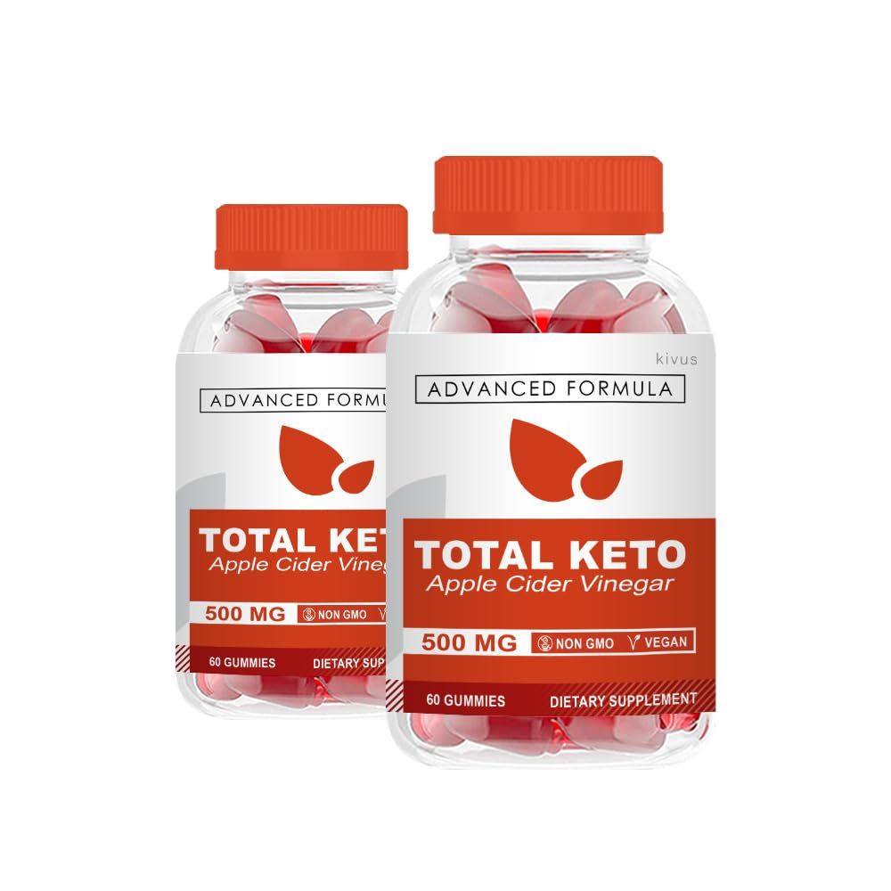 kivus Total Keto ACV Gummies - Total Keto Apple Cider Vinegar Gummies 2 Pack, 120 Gummies