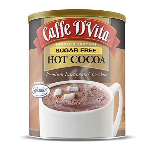 Caffe D Vita Sugar Free Hot Cocoa - Pack of 2 - 10 oz. cans
