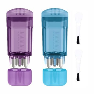 Hair Oil Minoxidil Applicator,2 Pcs Scalp Oil Applicator Comb Brush,Minoxidil Medicine Essential Serum Liquid Massager For Hair Growth,Root Comb Applicator Bottle