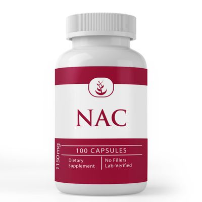 PURE ORIGINAL INGREDIENTS N-Acetyl L-Cysteine NAC, 100 Capsules Always Pure, No Additives Or Fillers, Lab Verified