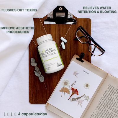 Glisodin Diuretic - Nutraceutical enhances Natural Drainage to Reduce The Swelling associated with Fluid Retention - Has Purification Properties That Assist in eliminating toxins - 60 Capsules