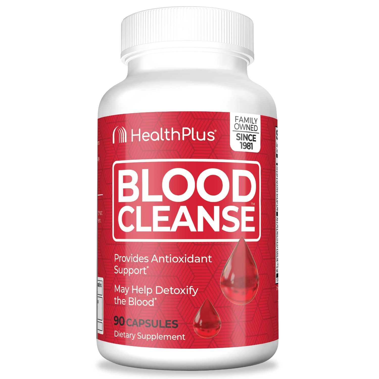 Health Plus Blood Cleanse - Dietary Supplement - Gluten Free, Natural Herbal ingredients 90 Capsules, 45 Servings