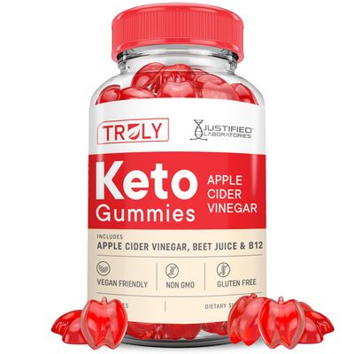 Truly Keto ACV Gummies Advanced Formula 1000MG Truly Keto Gummies Apple Cider Vinegar Formulated with Pomegranate Beet Juice Powder B12 Vegan Non GMO 60 Gummys
