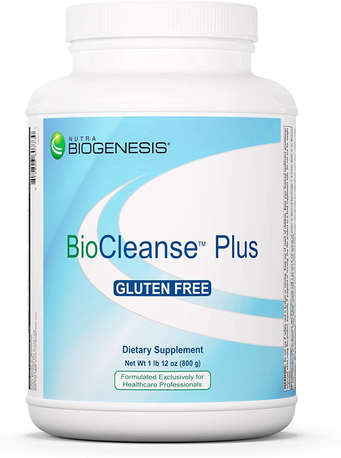 Nutra BioGenesis BioCleanse Plus - Digestive Enzymes, Milk Thistle and Plant Protein Blend for Digestion, Detox and Liver Cleanse - Gluten Free, Powder - 1.9 Lb
