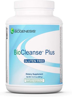 Nutra BioGenesis BioCleanse Plus - Digestive Enzymes, Milk Thistle and Plant Protein Blend for Digestion, Detox and Liver Cleanse - Gluten Free, Powder - 1.9 Lb