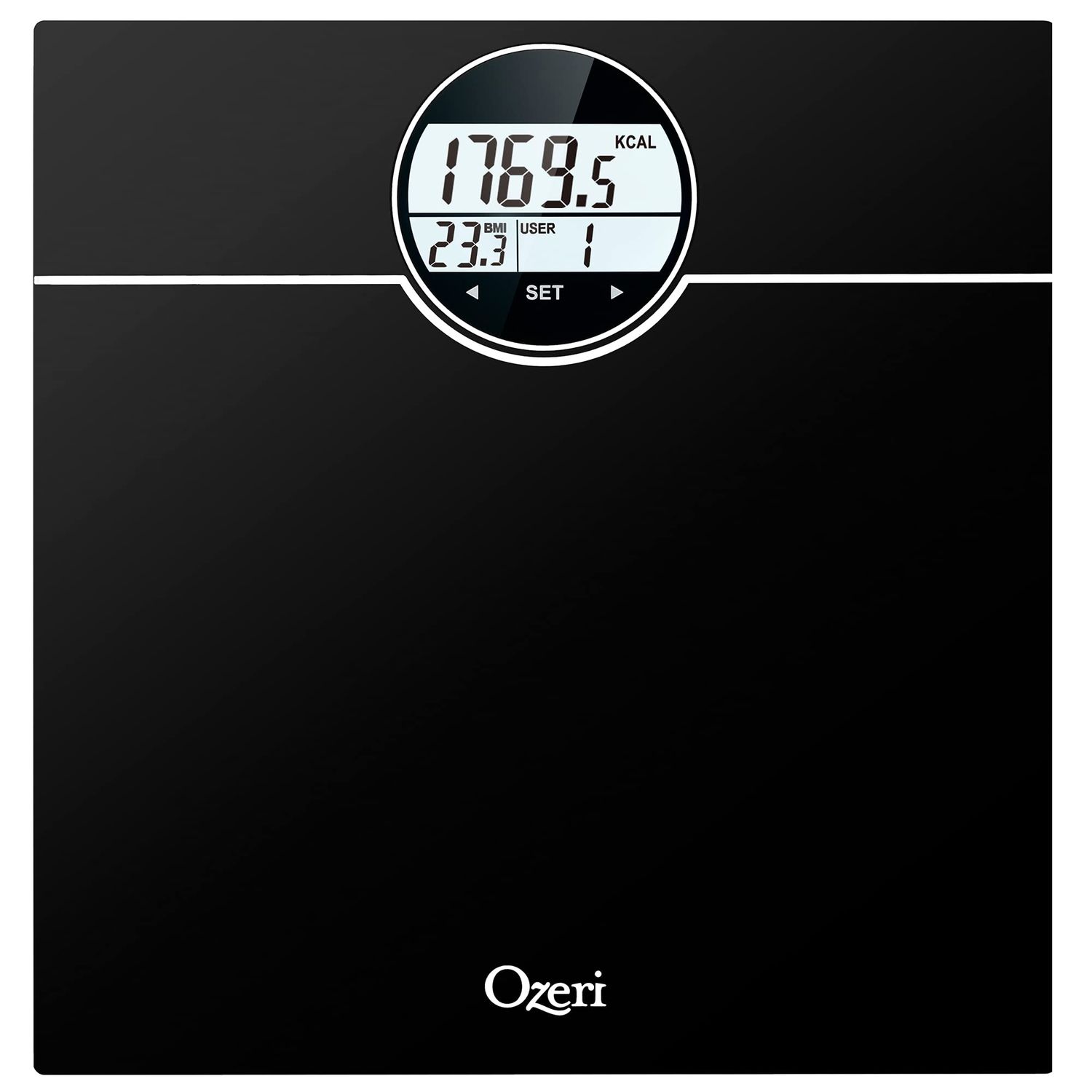 Ozeri WeightMaster 440 lbs Body Weight Scale with BMI, BMR and 50 gram Weight Change Detection
