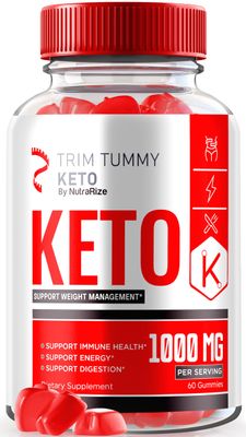 NutraRize Trim Tummy Keto Gummies for Advanced Weight Loss - Maximum Strength Gummies, Keto ACV Formula Supplement, Gomitas Reviews 60 Gummies