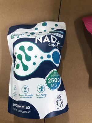 NIUSISE NAD Gummies Sugar Free, NAD Supplement with Liposomal Nicotinamide Riboside, Resveratrol, Quercetin, NAD Supplement for Anti-Aging, Energy, Cellular Health, Blueberry Flavor, 60 Gummies