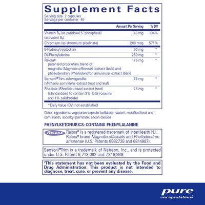 Pure Encapsulations CarbCrave Complex with Sensoril Trim to Help Moderate Carbohydrate Intake and Lessen Appetite 90 Capsules