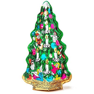 Madelaine Premium 3D Semi Solid Milk Chocolate Christmas Tree - American-Made Swiss Formula Creamy Milk Chocolate Christmas Tree Total of 2.5oz