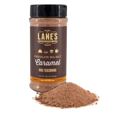 Lanes Chocolate Sea-Salt Caramel Seasoning, All-Natural Sea Salt Caramel Chocolate Seasoning for Cake, Hot Beverages Popcorn Flavoring Seasoning, No MSG, No Preservatives, Gluten-Free, 16.4 Oz