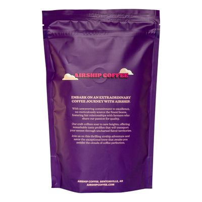 Airship Coffee Black Bear Blend Dark Roast, 250g - Tasting Notes of Smoked Plums, Dark Chocolate, and Roasted Walnuts - Sourced from Guatemala and Colombia - Roasted Whole Bean Coffee