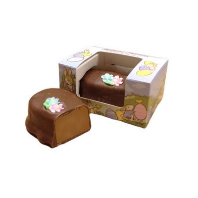 Anthony Thomas, Peanut Butter Filled, Solid Chocolate Easter Egg, Large Gourmet Egg, Colorful Window Boxed Egg, Easter Gift Box 6 oz, Peanut Butter