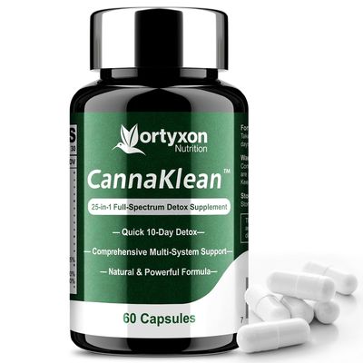 Vortyxon 25-in-ONE CannaKlean Detox Capsules - Natural Detox Cleanse, Natural Herbal Formula for Body Purification, Kidney Liver 60 Capsules -1 Pack