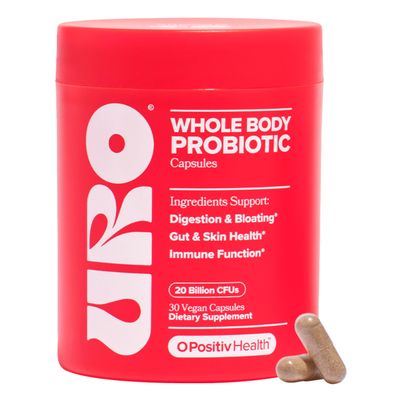URO Whole Body Probiotic - 3-in-1 Probiotic Supporting Gut, Skin, and Oral Microbiomes Digestive Health - 20B CFUs, Licorice Root, Dandelion - Non-GMO, Vegan, Gluten-Free - 30 Capsules