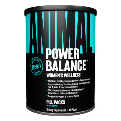 Animal Power Balance - Womens Alpha F Comprehensive Formula - Supports Hormonal Balance, Complexion, Hair, Nails, Mood and Stress, Intestinal Health, Bone and Joint Health - 30 Packs