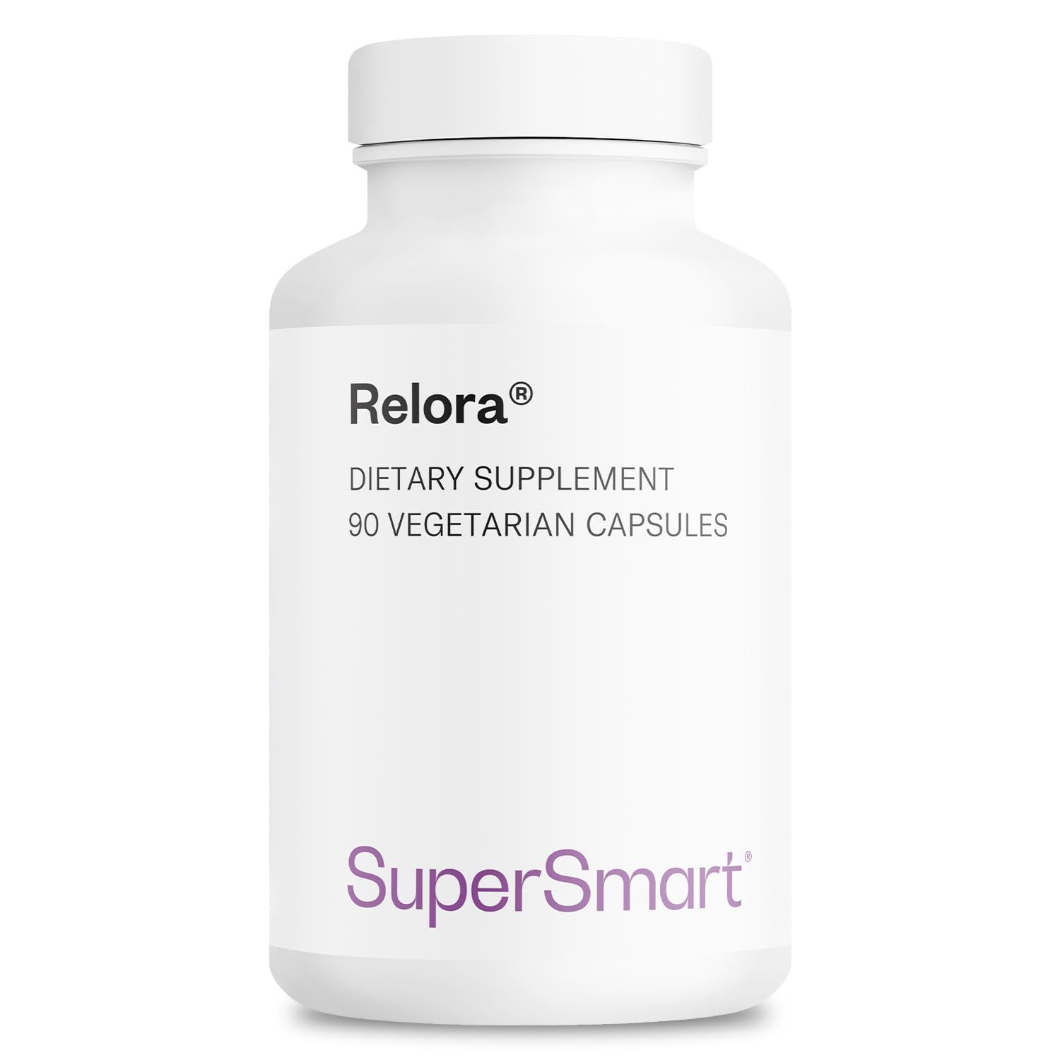Supersmart - Relora 750mg per Day - Magnolia Officinalis Phellodendron Amurense Extract Supplement Non-GMO Gluten Free - 90 Vegetarian Capsules