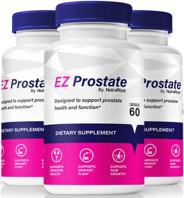 NutraRize 3 Pack EZ Prostate Capsules, All-Natural Formula to Maintain Prostate Health, Premium E Z Prostate Support Pills, Official EZProstate Pastillas Review 180 Capsules